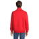 Sudadera con cremallera reciclada unisex Cooper. Color rojo vivo.
