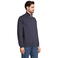Sudadera con cremallera reciclada unisex Cooper. Color azul profundo.