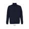 Sudadera con cremallera reciclada unisex Cooper. Color azul profundo.