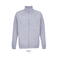 Sudadera con cremallera reciclada unisex Cooper. Color gris mezcla.