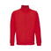 Sudadera con cremallera reciclada unisex Cooper. Color rojo vivo.