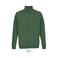 Sudadera con cremallera reciclada unisex Cooper. Color verde botella.