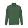 Sudadera con cremallera reciclada unisex Cooper. Color verde botella.