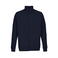 Sudadera con cremallera reciclada unisex Cooper. Color azul profundo.