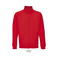 Sudadera con cremallera reciclada unisex Cooper. Color rojo vivo.