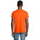 Camiseta sostenible hombre Crusader. Color naranja.