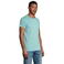 Camiseta sostenible hombre Crusader. Color verde jaspeado claro.