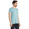 Camiseta sostenible hombre Crusader. Color pool blue.