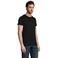 Camiseta sostenible hombre Crusader. Color negro oscuro.