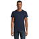 Camiseta sostenible hombre Crusader. Color azul denim.