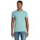 Camiseta sostenible hombre Crusader. Color verde jaspeado claro.