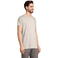 Camiseta sostenible hombre Crusader. Color beige matizado.