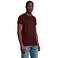 Camiseta sostenible hombre Crusader. Color rojo burdeos.