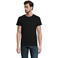 Camiseta sostenible hombre Crusader. Color negro oscuro.