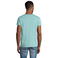Camiseta sostenible hombre Crusader. Color verde jaspeado claro.