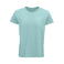 Camiseta sostenible hombre Crusader. Color verde jaspeado claro.