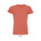 Camiseta sostenible hombre Crusader. Color pop orange.