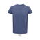 Camiseta sostenible hombre Crusader. Color azul denim.