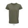 Camiseta sostenible hombre Crusader. Color verde caqui.
