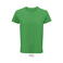 Camiseta sostenible hombre Crusader. Color verde pradera.