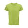 Camiseta sostenible hombre Crusader. Color verde manzana.