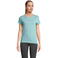 Camiseta sostenible mujer Crusader Women. Color pool blue.