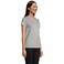 Camiseta sostenible mujer Crusader Women. Color gris mezcla.