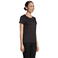 Camiseta sostenible mujer Crusader Women. Color negro oscuro.