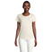 Camiseta sostenible mujer Crusader Women. Color blanco natural.