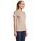 Camiseta sostenible mujer Crusader Women. Color marrón cuerda.