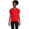 Camiseta sostenible mujer Crusader Women. Color rojo.