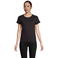 Camiseta sostenible mujer Crusader Women. Color negro oscuro.