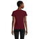Camiseta sostenible mujer Crusader Women. Color rojo burdeos.