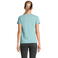 Camiseta sostenible mujer Crusader Women. Color pool blue.