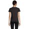 Camiseta sostenible mujer Crusader Women. Color negro oscuro.