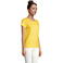 Camiseta sostenible mujer Crusader Women. Color amarillo.
