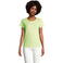 Camiseta sostenible mujer Crusader Women. Color verde manzana.