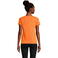 Camiseta sostenible mujer Crusader Women. Color naranja.