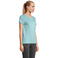 Camiseta sostenible mujer Crusader Women. Color pool blue.