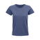 Camiseta sostenible mujer Crusader Women. Color azul denim.