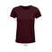 Camiseta sostenible mujer Crusader Women. Color rojo burdeos.