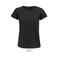 Camiseta sostenible mujer Crusader Women. Color negro oscuro.