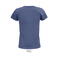 Camiseta sostenible mujer Crusader Women. Color azul denim.