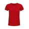 Camiseta sostenible mujer Crusader Women. Color rojo.