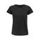 Camiseta sostenible mujer Crusader Women. Color negro oscuro.