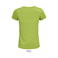 Camiseta sostenible mujer Crusader Women. Color verde manzana.