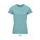 Camiseta sostenible mujer Crusader Women. Color pool blue.
