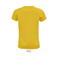 Camiseta sostenible mujer Crusader Women. Color amarillo.