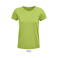 Camiseta sostenible mujer Crusader Women. Color verde manzana.