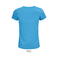 Camiseta sostenible mujer Crusader Women. Color azul aqua.